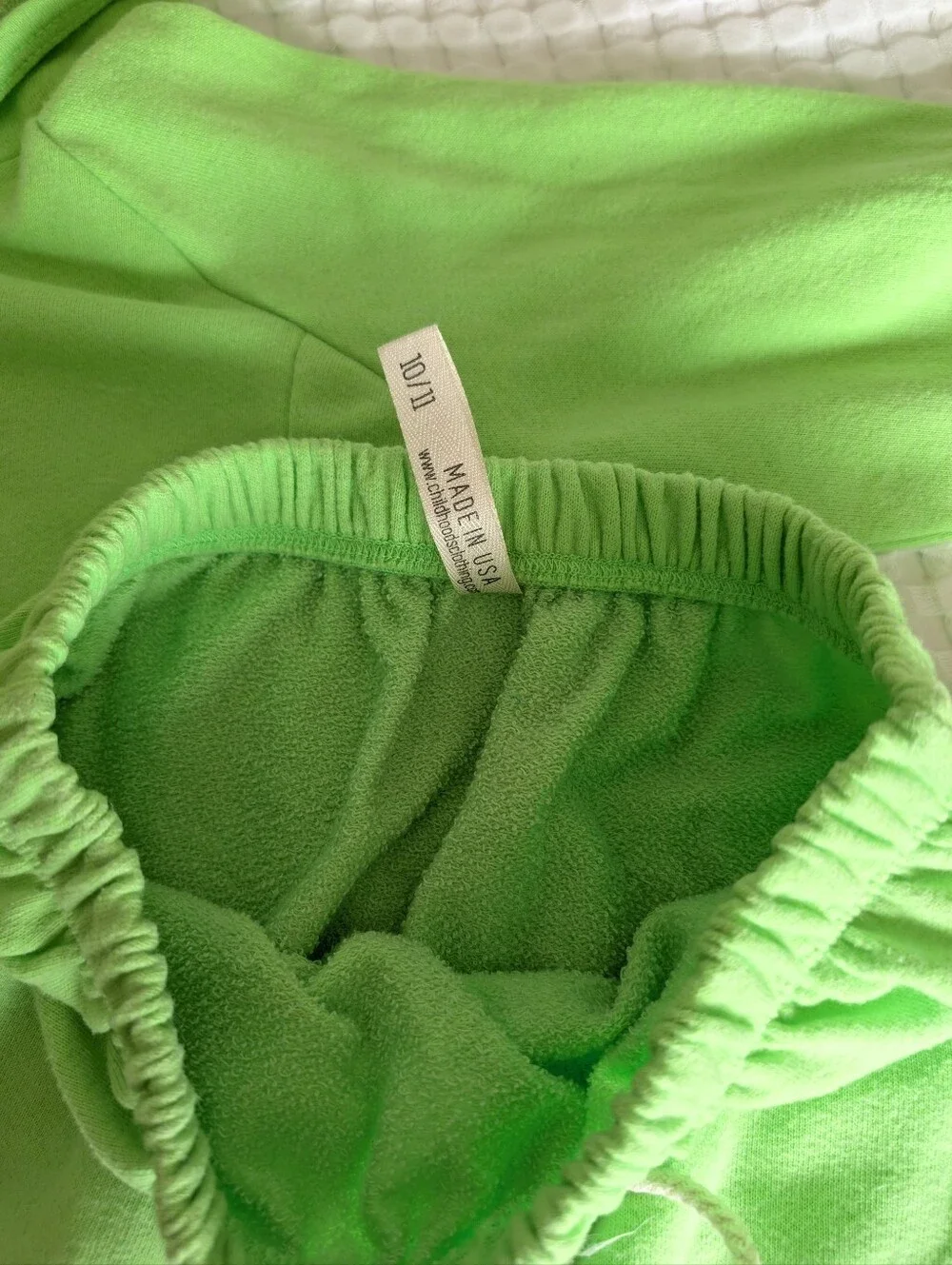 Childhoods Clothing Neon Green Beach Hoodie And Boy Shorts